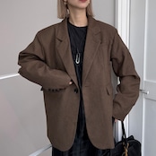 mixツイルオーバーハンサムJK/ブラウン