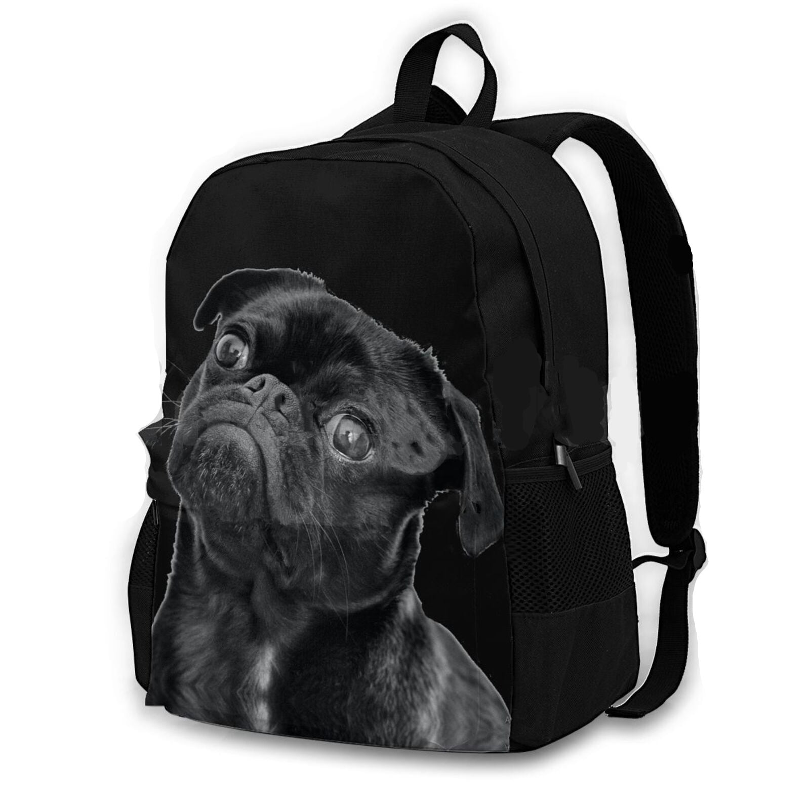 Backpack black pug bqpq25 Pug shower パグシャワー パグ雑貨専門店