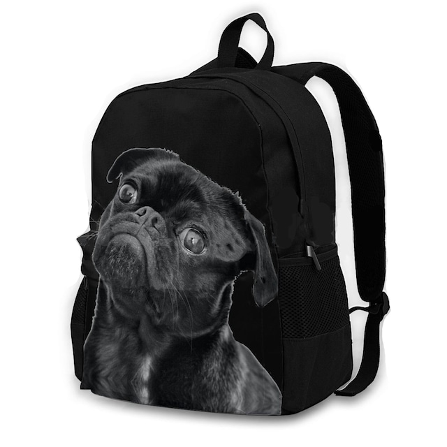 Backpack  -black pug-　　bqpq-25