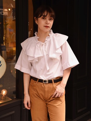 See by Chloe / vintage white frill tops.
