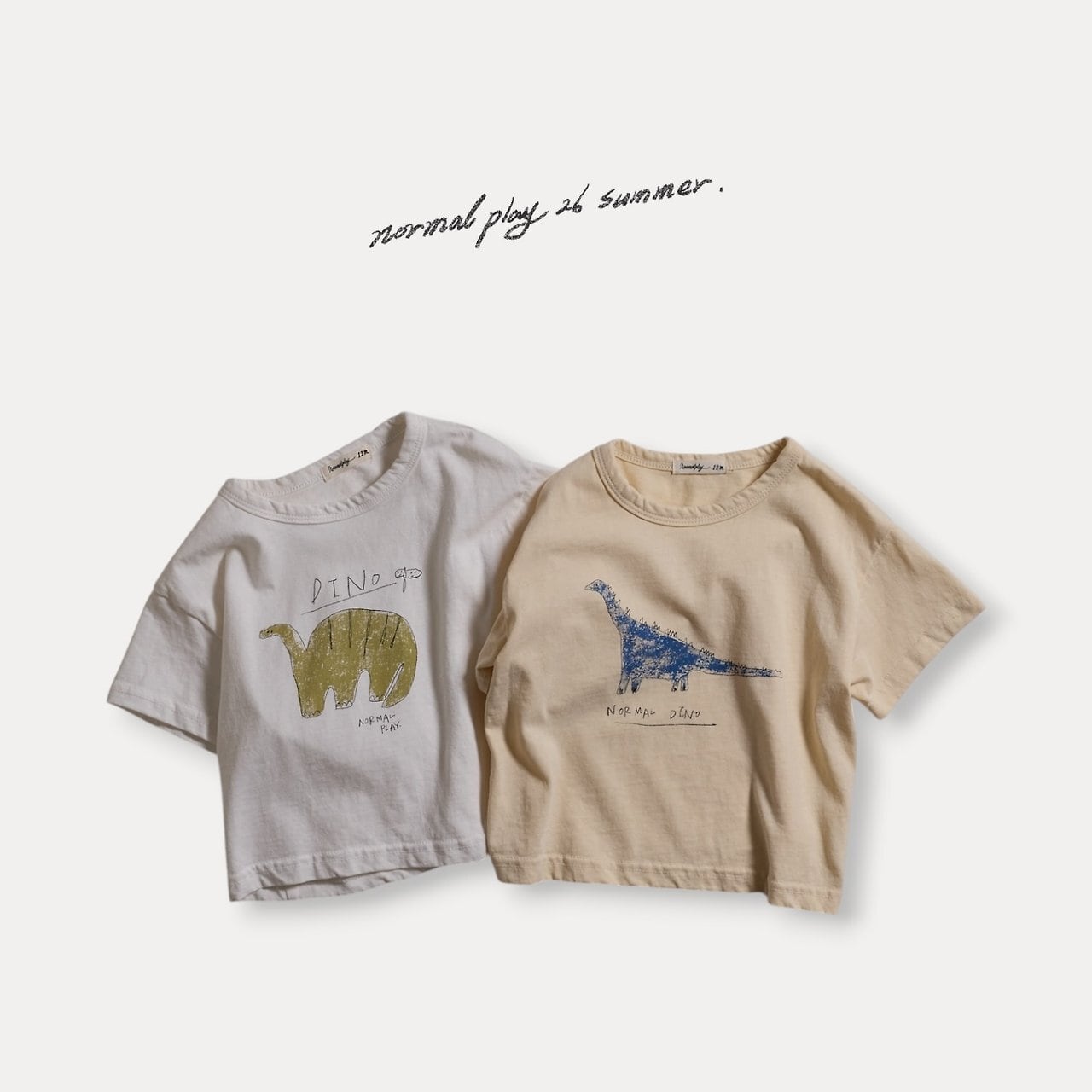《予約》送料無料【normal play】Dino Print Half Sleeve Tee