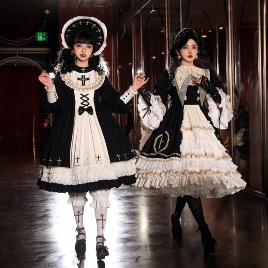 SEASONZ やみかわ ゴスロリ ドレス 暗黒 病みかわいい 豪華 病み可愛い