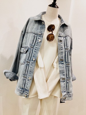 【梅春10%OFF】オーバーサイズデニムジャケット【Instagram配信中】