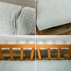 ACTUS H.W.F SOFA アクタス 二人掛けソファ RANK５WAVE GREY グレー ファブリック カバーリング【中古】【350サイズ】