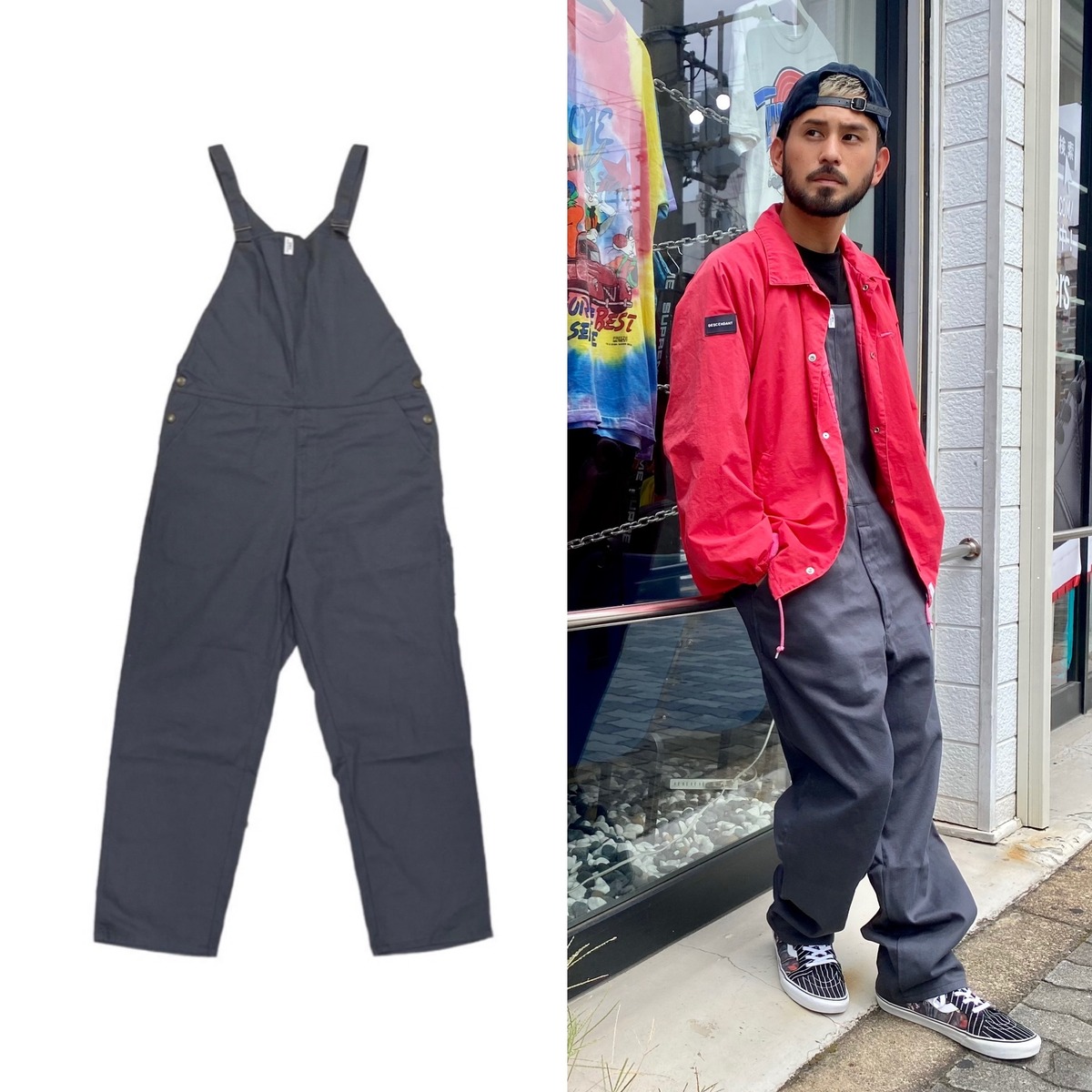 DESCENDANT 21SS DWU WADER TWILL OVERALL 2 GREY 132.5KH8494 | BRAND 