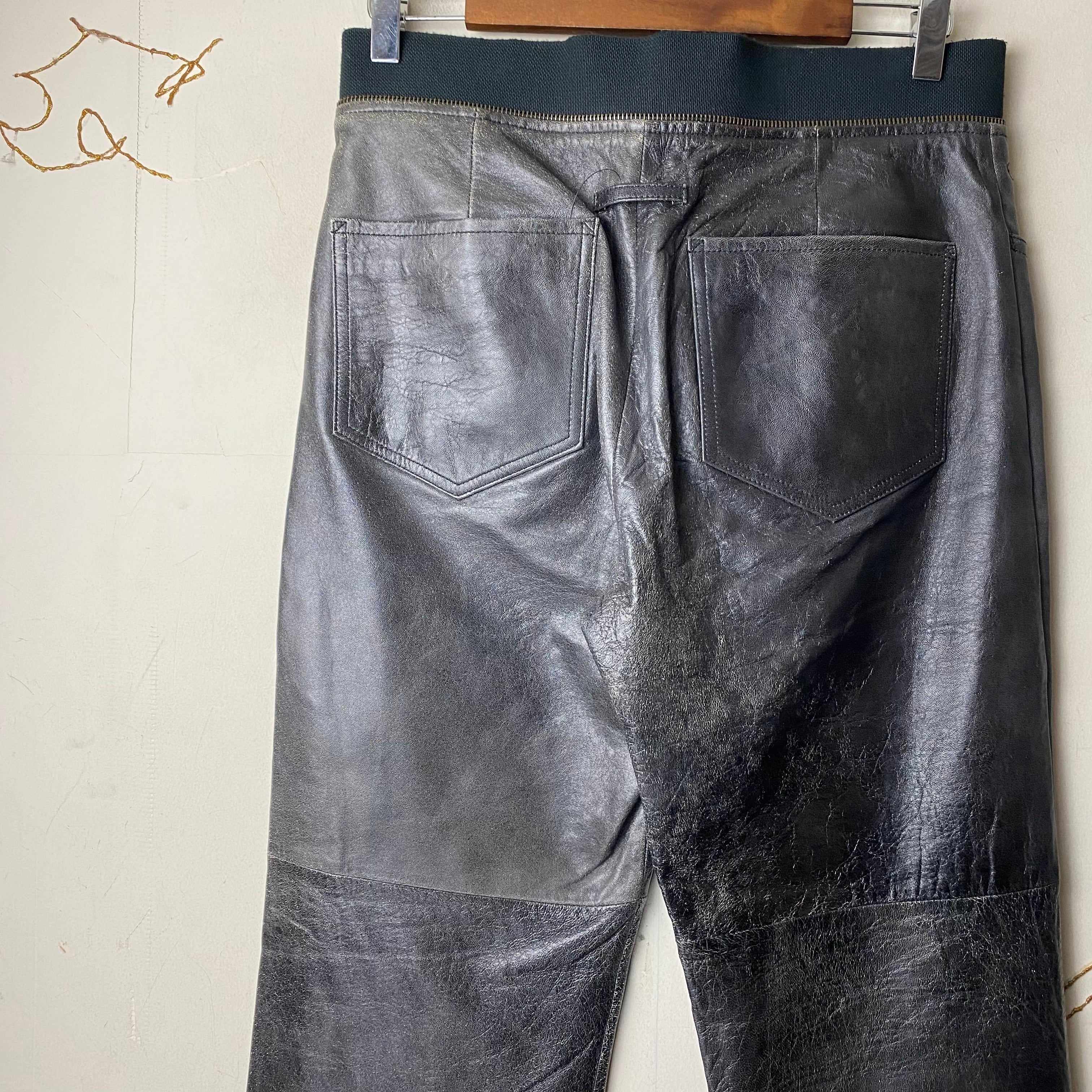 JEAN PAUL GAULTIER HOMME leather pants | NOIR ONLINE