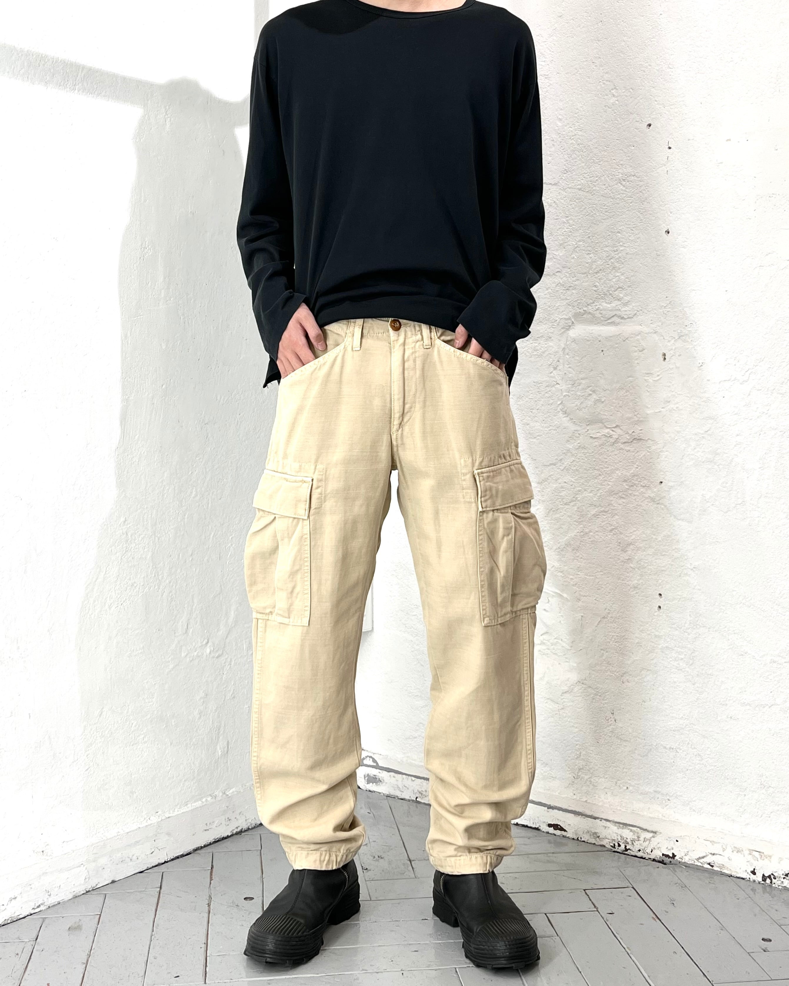00s C.P.COMPANY Cotton×Linen Cargo Trousers