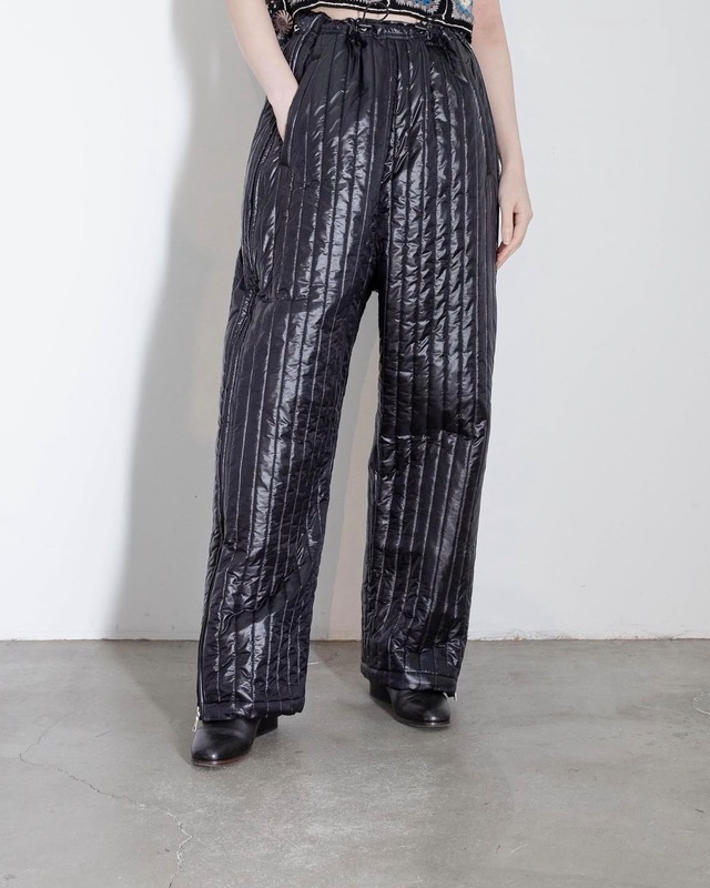 【INSTAGRAM LIVE】ONE FIFTH - quilting wide trousers
