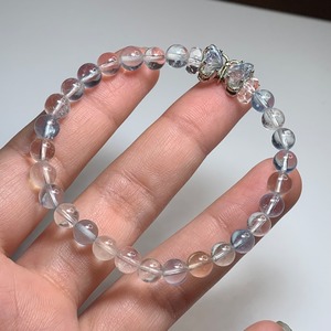 No.3.~Butterfly~ミックスベリル×フローライト デザインブレスレット