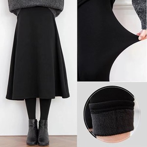 レディース スカート レギンススカート フレア ミモレ Aライン ハイウエスト ウエストゴム 厚手 裏起毛 伸縮性 かわいい 大人可愛い きれいめ シンプル カジュアル おしゃれ ガーリー 無地 春 秋 冬 ママ マタニティ 10代 20代 30代 40代 オフィス ビジネス OL 通勤 学生 デート お出かけ 女子会 休日 ショッピング 楽ちん 暖かい 防寒 体型カバー 美脚 脚長 普段使い 着回し M L XL 2XL 3XL 4XL 大きいサイズ ゆったり ゆる 黒 ブラック ダークグレー 秋カラー