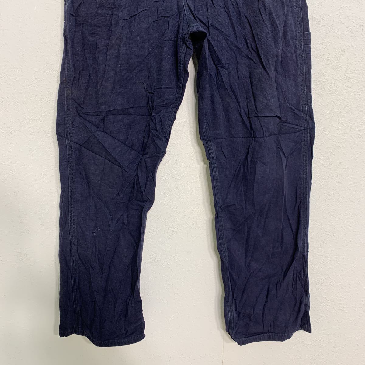 Carhartt ワークパンツ W34 ネイビー カーハート FRB159 ストリート