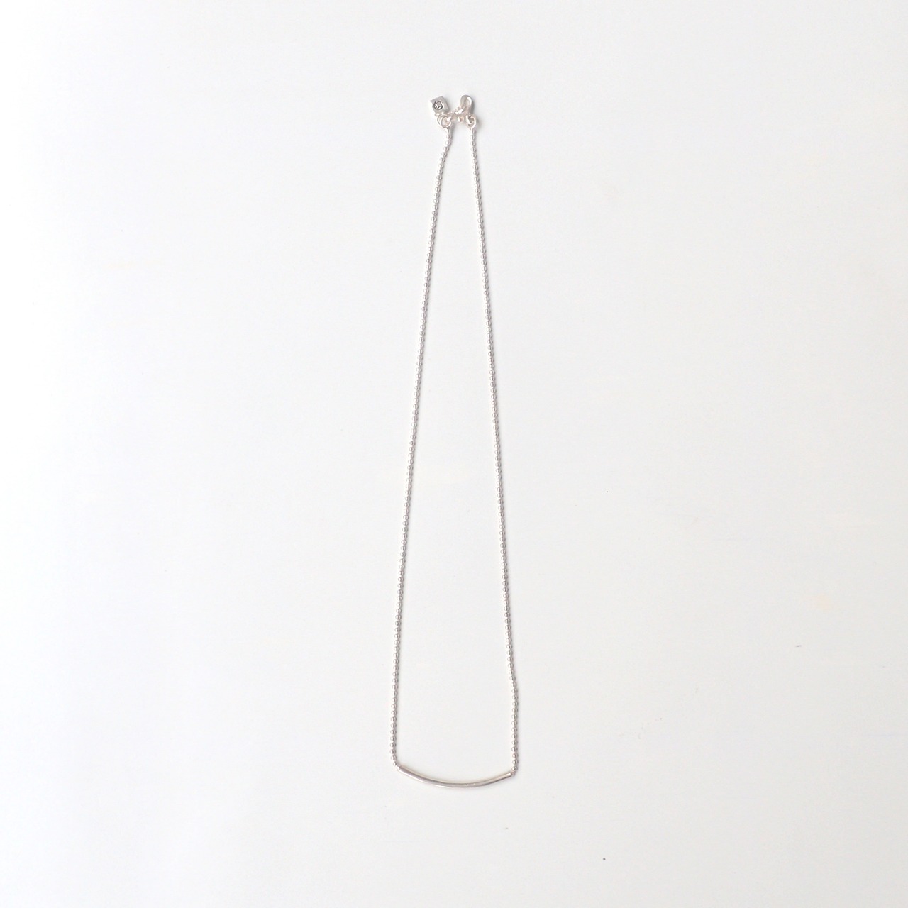 Bar & Ball Chain Necklace (40cm)