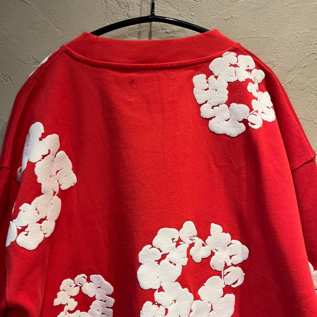 DENIM TEARS デニムティアーズ ロングTシャツ レッド SIZE.L【代官山2