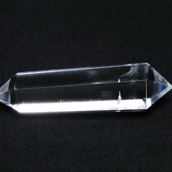 水晶 六角柱 ダブルポイント 原石 ポイント 一点物 142-7868 | 天然石
