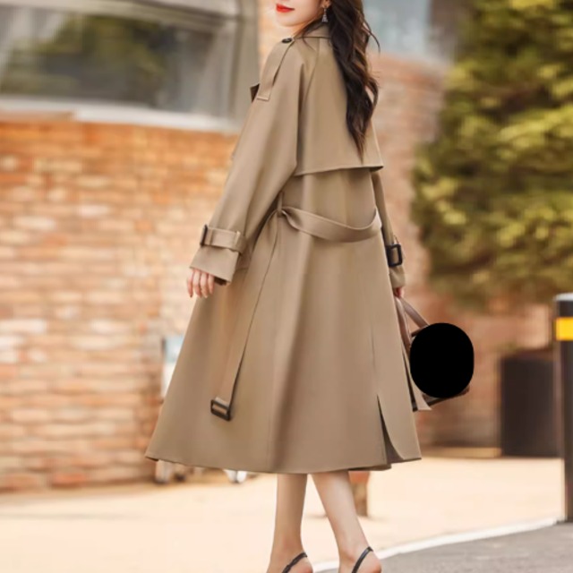 【送料無料】 トレンチコート チェスターコート 3色 ロングコート アウター 羽織り ロング 長袖 Vネック 襟付き フレア Aライン ボタン ポケット ベルト ブラック カーキ くすみカラー 大人カラー 秋カラー ニュアンスカラー 薄手生地 かわいい 大人可愛い 綺麗 シンプル カジュアル 大人 上品 おしゃれ お洒落 大人女子 こなれ感 エレガント コンサバ 定番アイテム 体型カバー 無地 冬 女性 レディース ママ 20代 30代 40代 オフィス ビジネス OL 通勤 デート お出かけ 女子会
