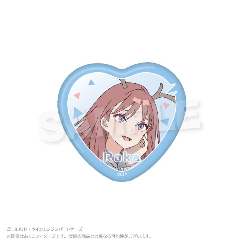 超かぐや姫！×カラオケの鉄人 トレーディングハート缶バッジ