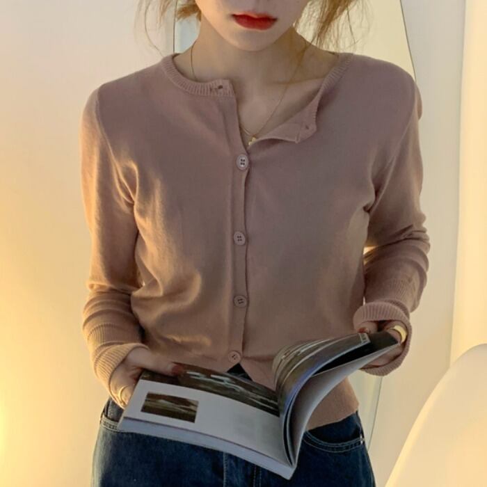 セーター スプリングオータムスリムカーディガントップス コート ロング 春物 秋物 1号婦人20055054012