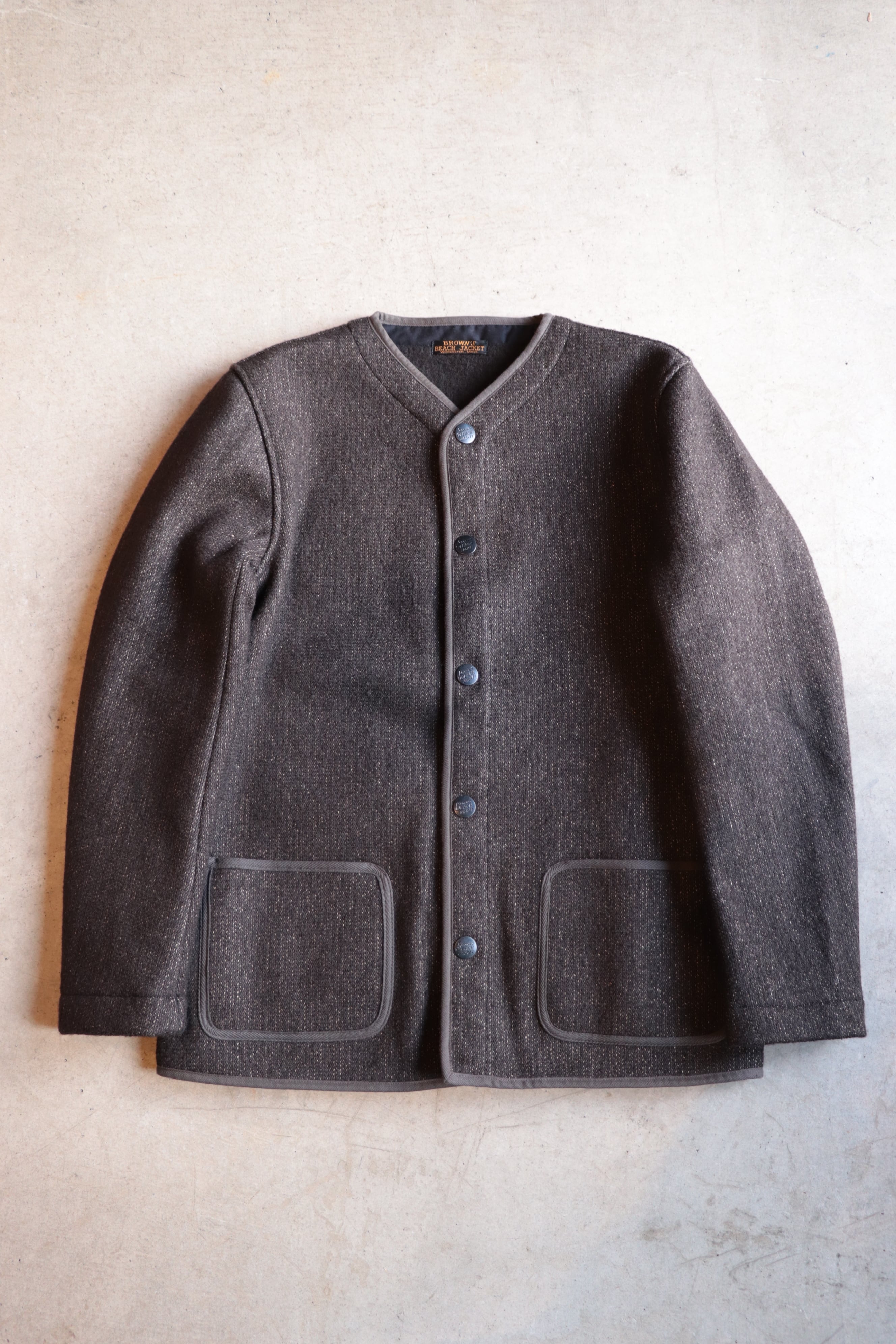 BROWN'S BEACH/ブラウンズビーチ BROWN'S BEACH NO COLLAR JACKET