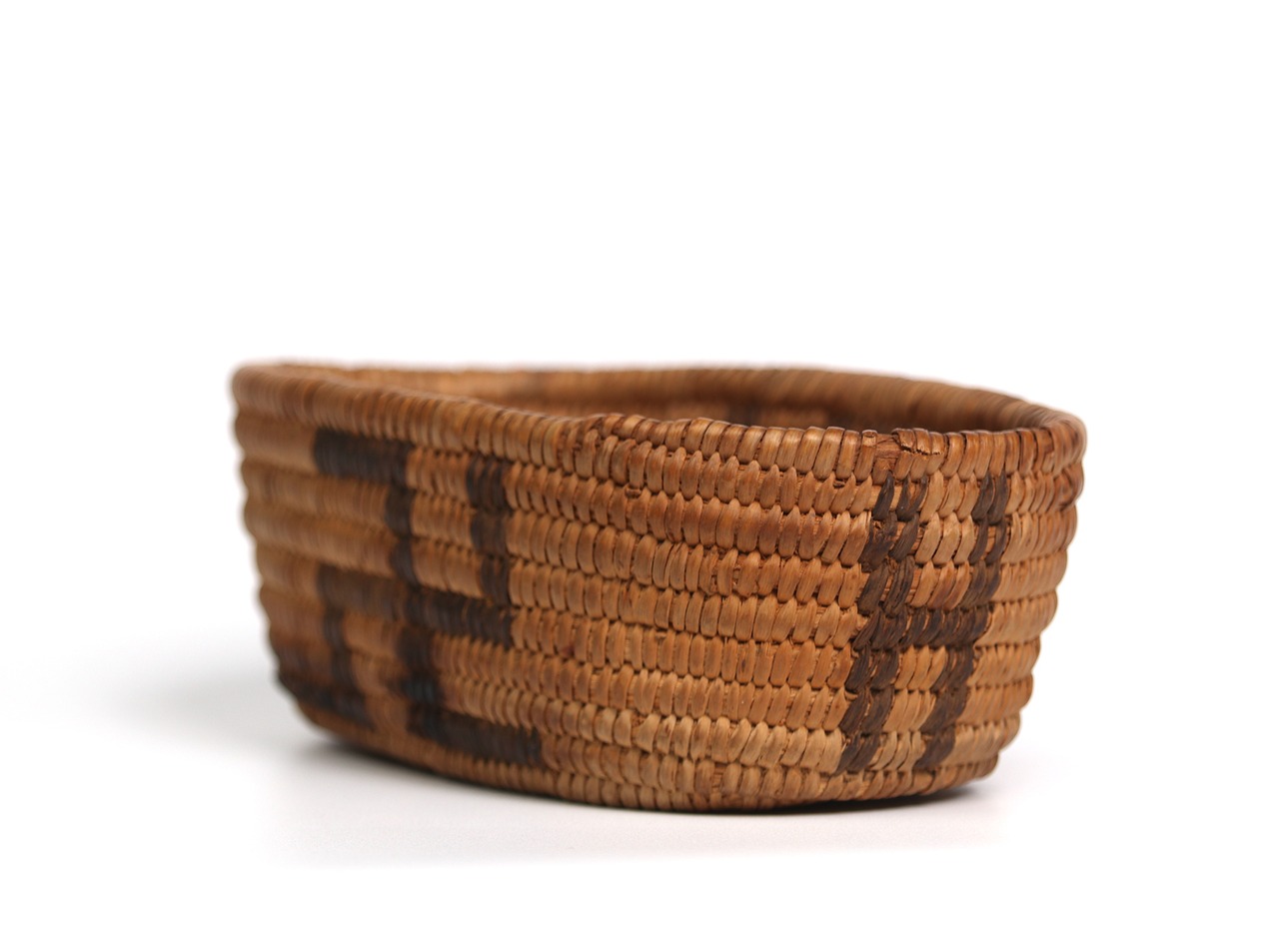 1900's NAVAJO SMALL BASKET SWASTIKA DESIGN