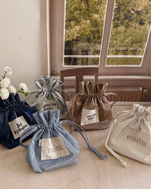 受注制作【curum】Bling Bling Pouch〔お名前item〕