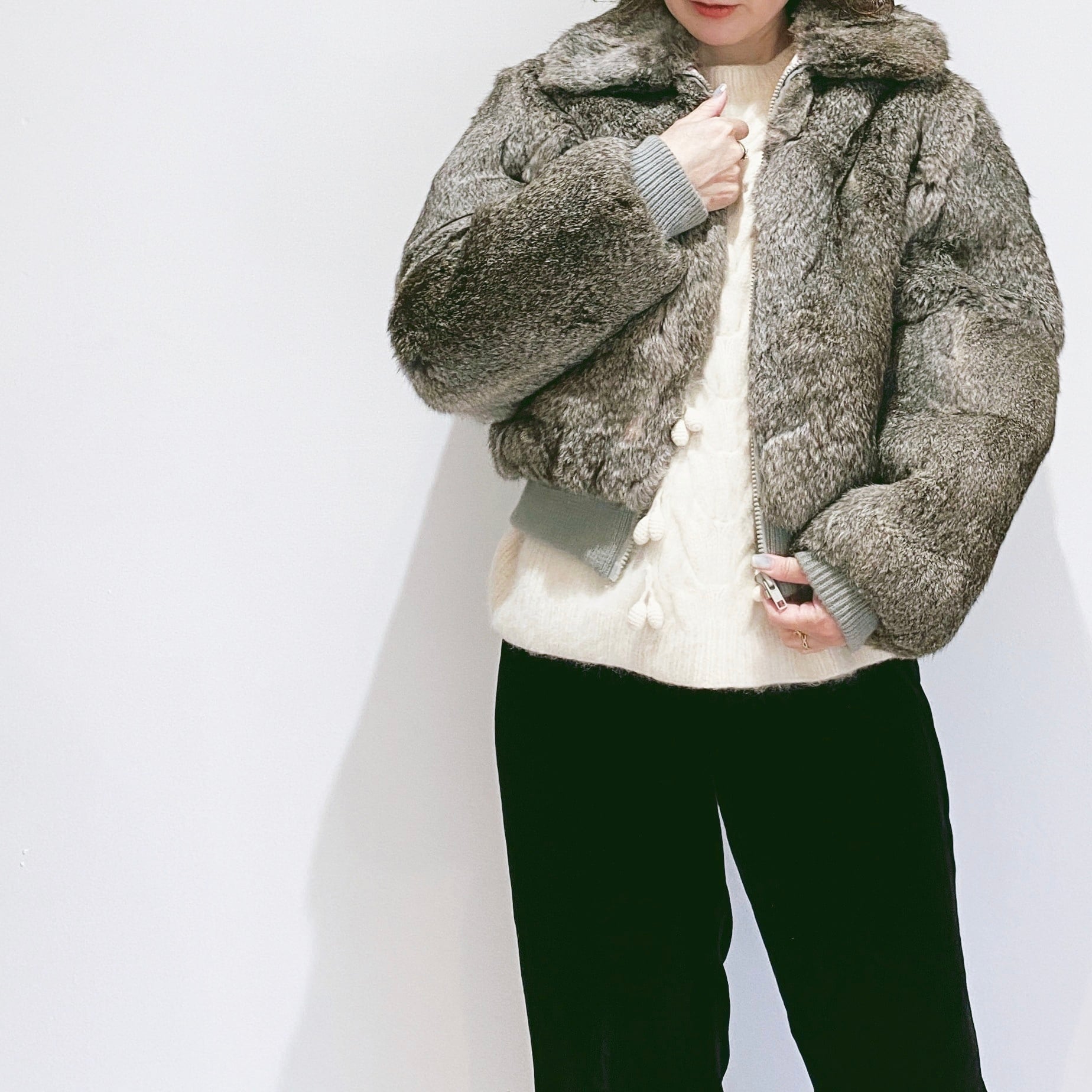 最終価格????us vintage 80s fur coat. - 毛皮/ファーコート