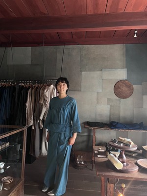 COSMIC WONDER ｜Shangri-La farmer wrapped pants　light indigo