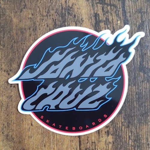 【ST-235】Santa Cruz Skateboards sticker サンタクルーズ スケートボード ステッカー Absent Flame