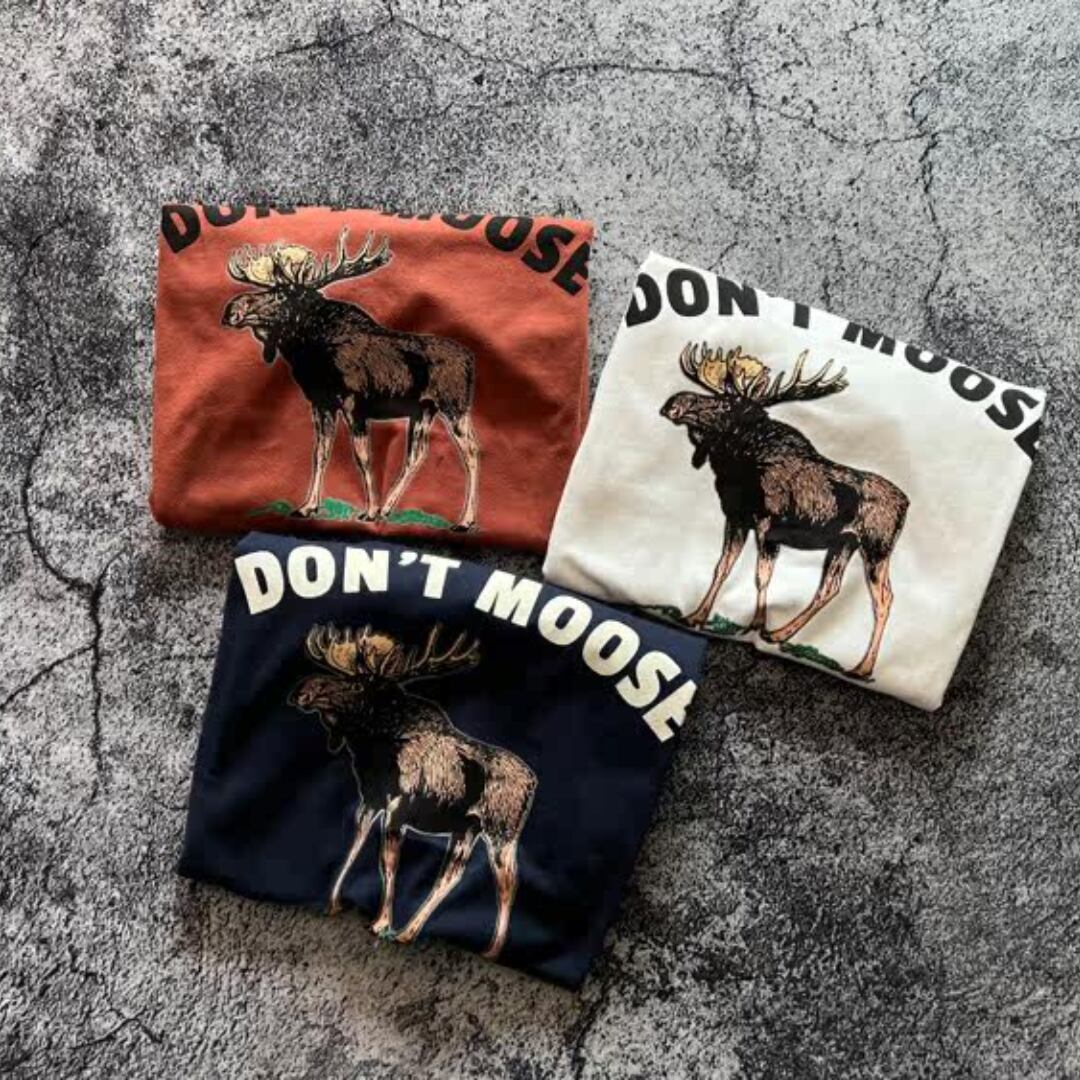 reindeer print short-sleeved T-shirt(GV345)