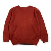 90s TOMMY HILFIGER トミーヒルフィガー クルーネック コットン ニット セーター サイズ L /レンガ色 テラコッタ系/ビンテージ
