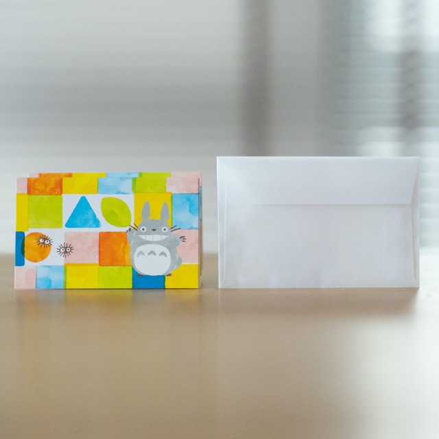 となりのトトロ　メッセージカード（つみきシリーズ / 1041）