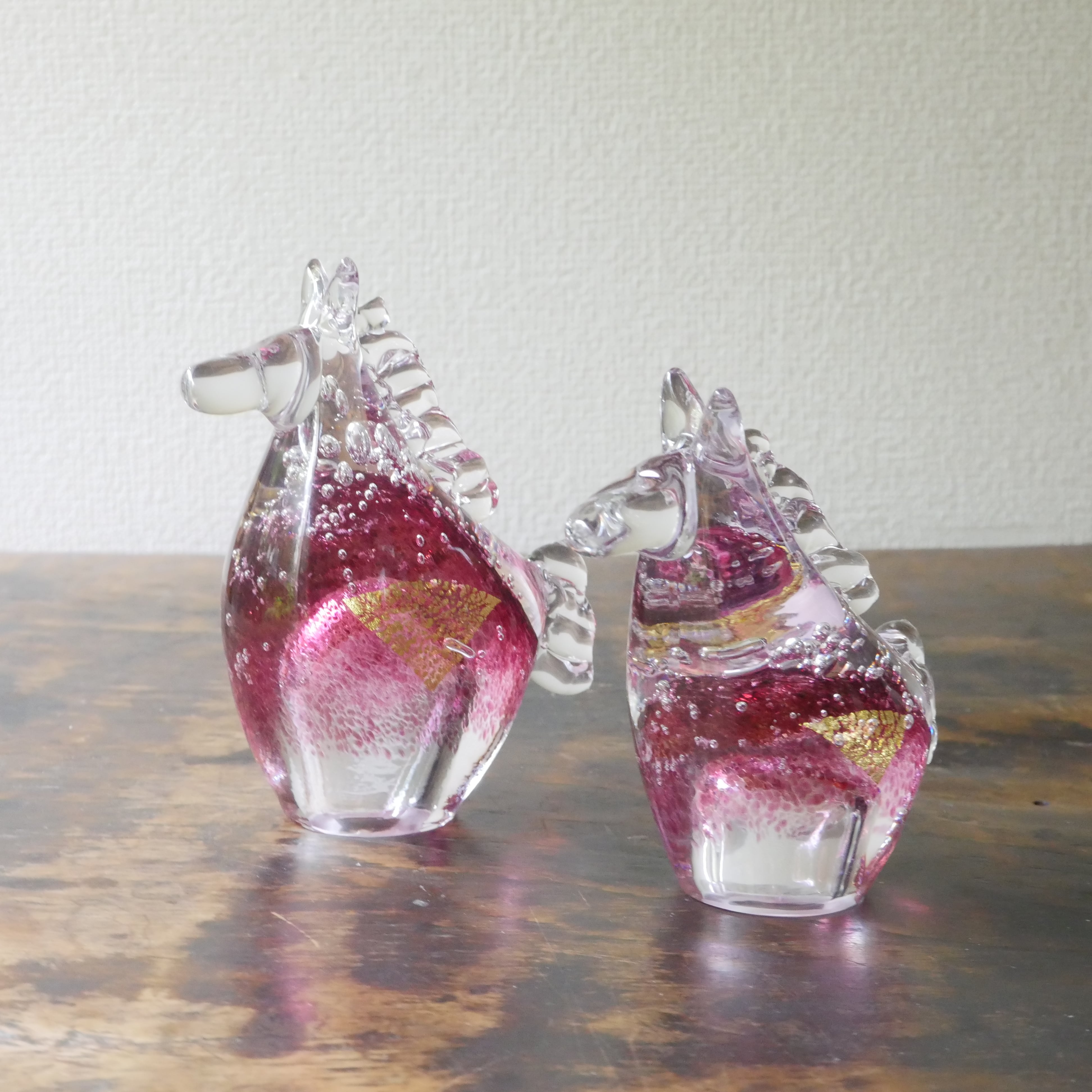 25冬】干支(高さ10cm) ガラス午L 白馬(ホワイト) | TSUNE;田中恒子の器