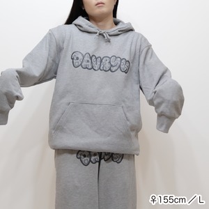 davryu leopard GGG HOODIE [グレー]