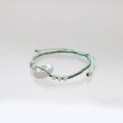 coin green x glitter 紐ブレスレット A貨翡翠 jd_br1146