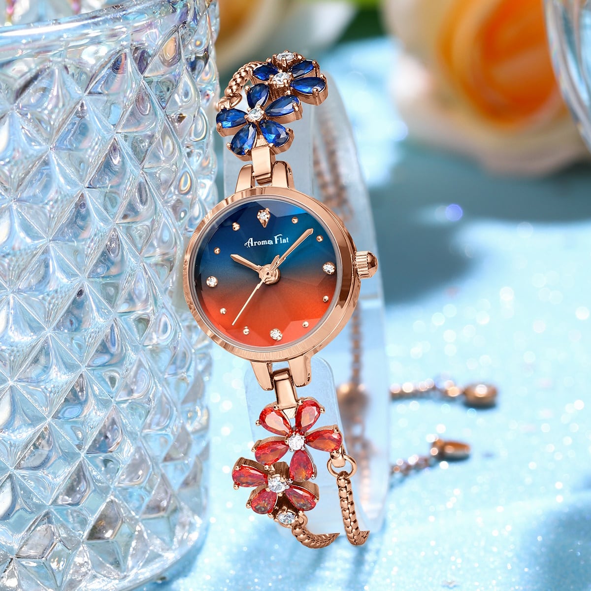 ブルー | AromaFlat watch shop 腕時計 レディ―ス 工房 ブルー | AromaFlat watch shop 腕時計 レディ―ス 工房