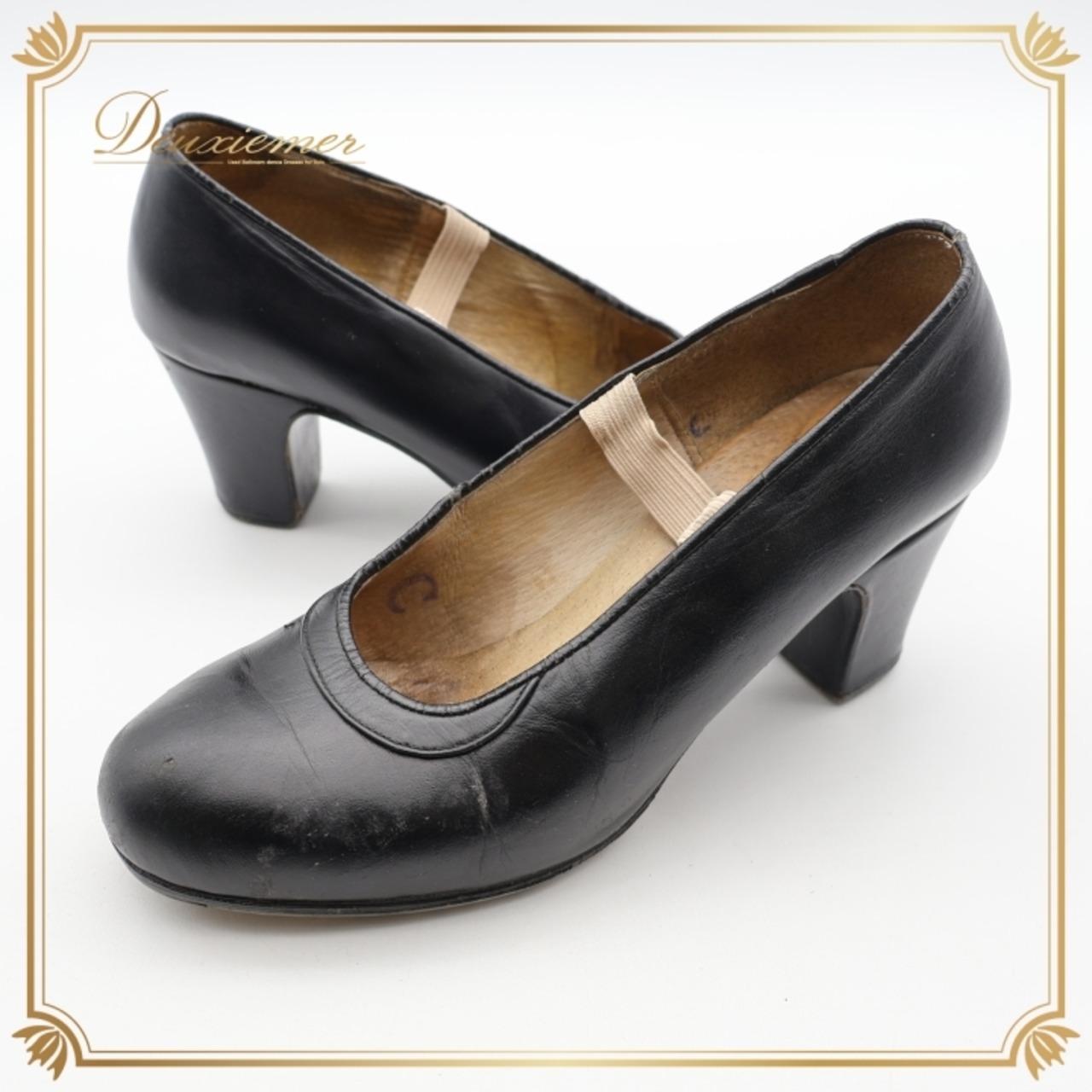 フラメンコ 衣装 シューズ 37サイズ ブラック系 黒 無地 釘 釘有り 革 ケース 袋 セット ヒール 靴 くつ シンプル 無地 レッスン 練習 上品 イベント ステージ くぎ