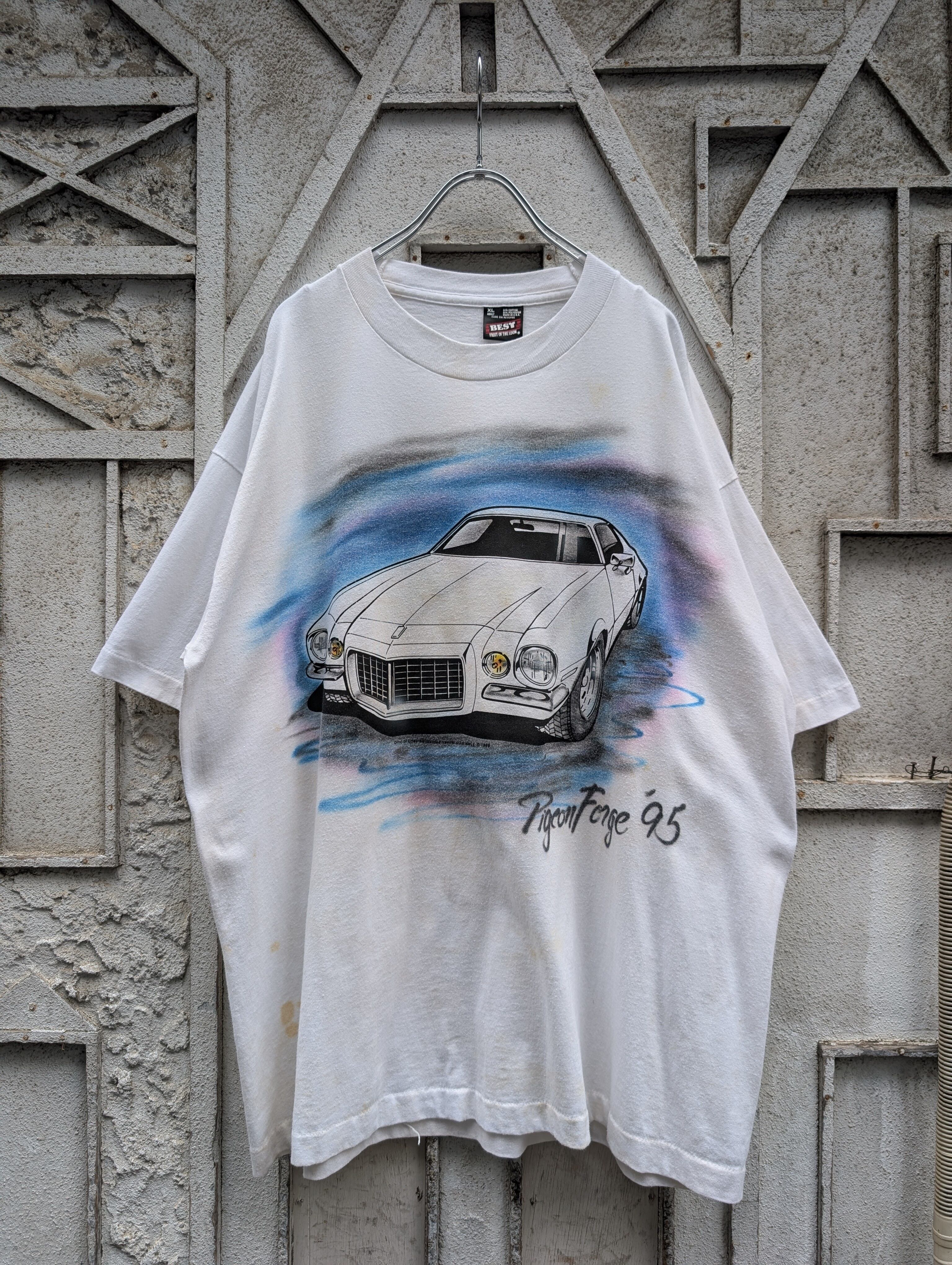 "CLASSIC CAR" spray art tee / made in USA