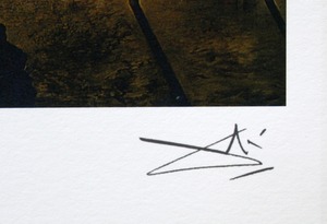 サルバドール・ダリ「アメリカ大陸発見」作品証明書・展示用フック・限定375部エディション付複製画ジークレ