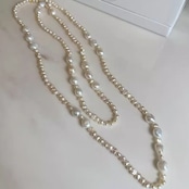 天然淡水パール ロングセーターチェーン