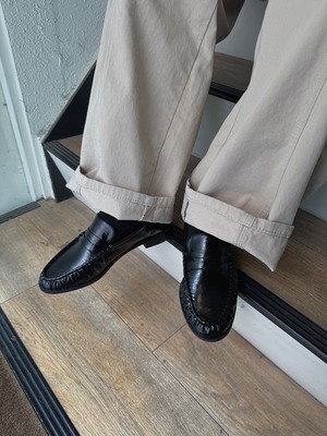 soft fit gather penny loafer