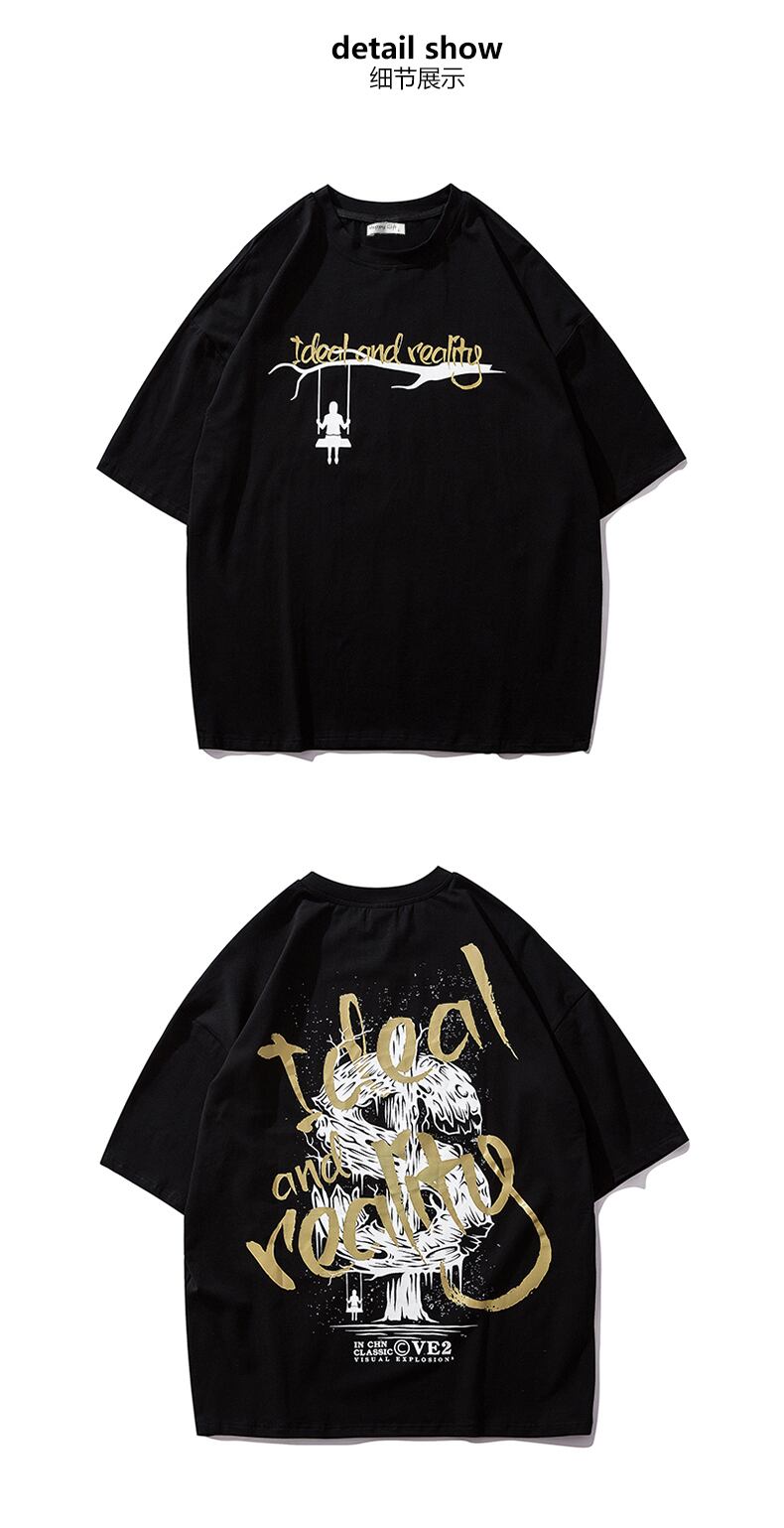 全3色 Tシャツ カットソー プリント カジュアル ユニセックス