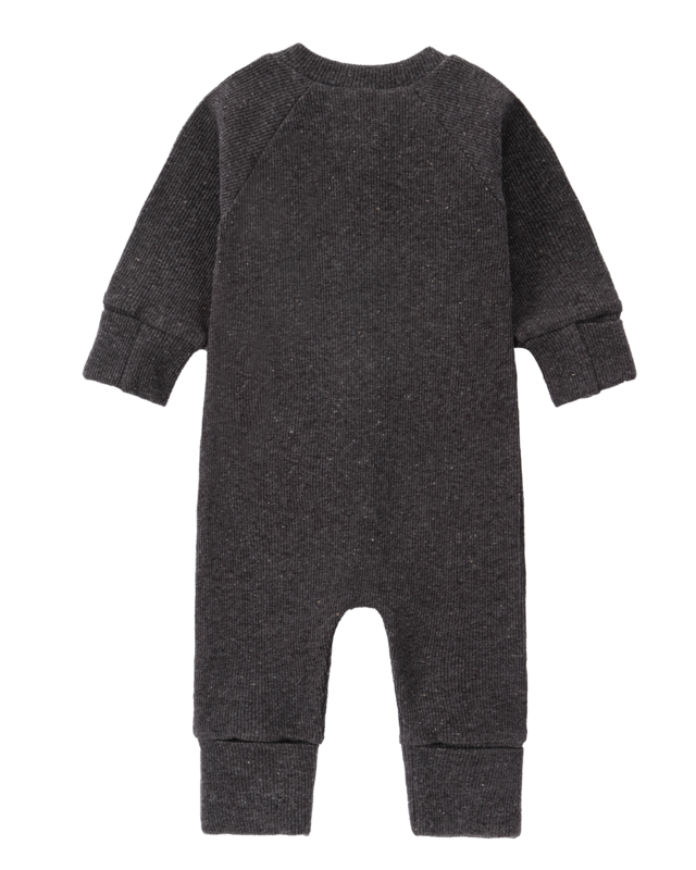 Organic Snap Suit L/SP  [ Lava Rock ] / SUSUKOSHI   [ススコシ パジャマ オーガニック スリープスーツ ロンパース 新生児 ベビー 出産準備]