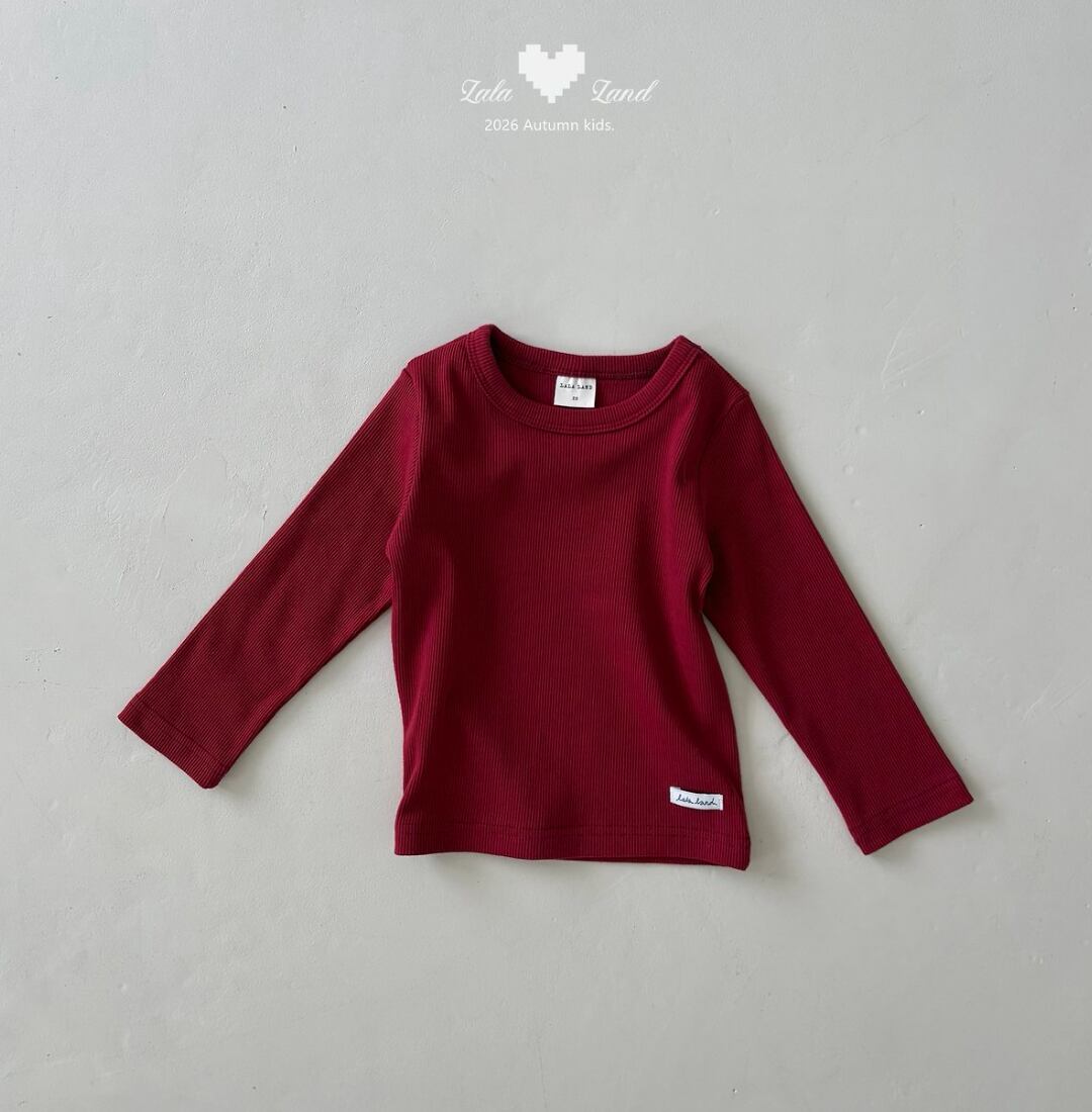 送料無料【予約】/ kidsベーラーリブTシャツ /lalaland