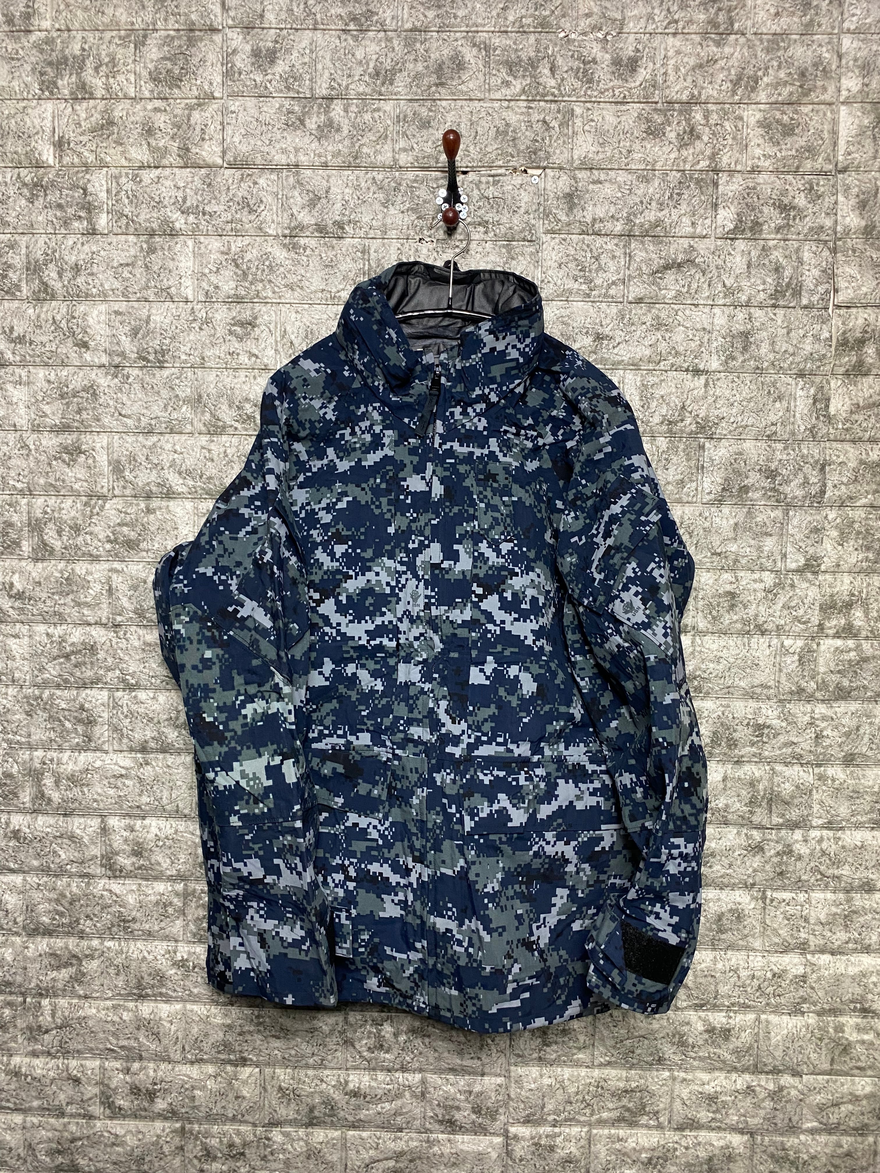 良品 00s 米軍実物 USN USNavy 海軍 ECWCS ブルー デジタル 迷彩 NWU 
