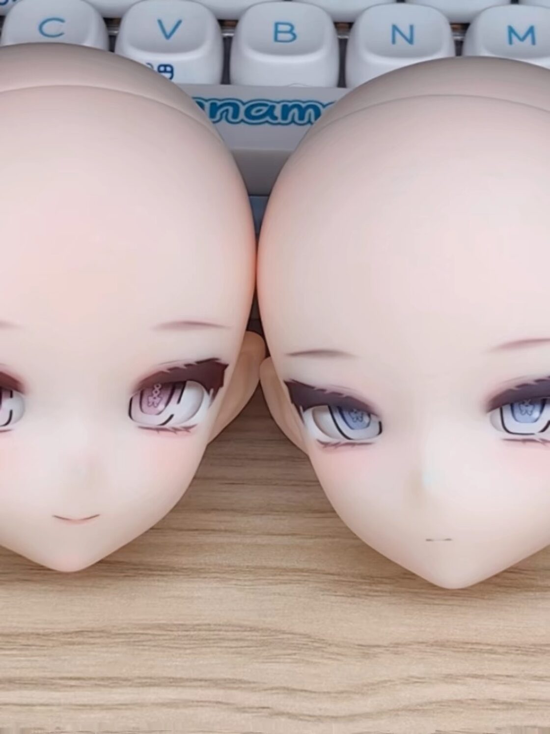 ヘッドのみ！ZAZ 小次小元原创四分二次元正品搪胶头 素头 女娃 娃头bjd 