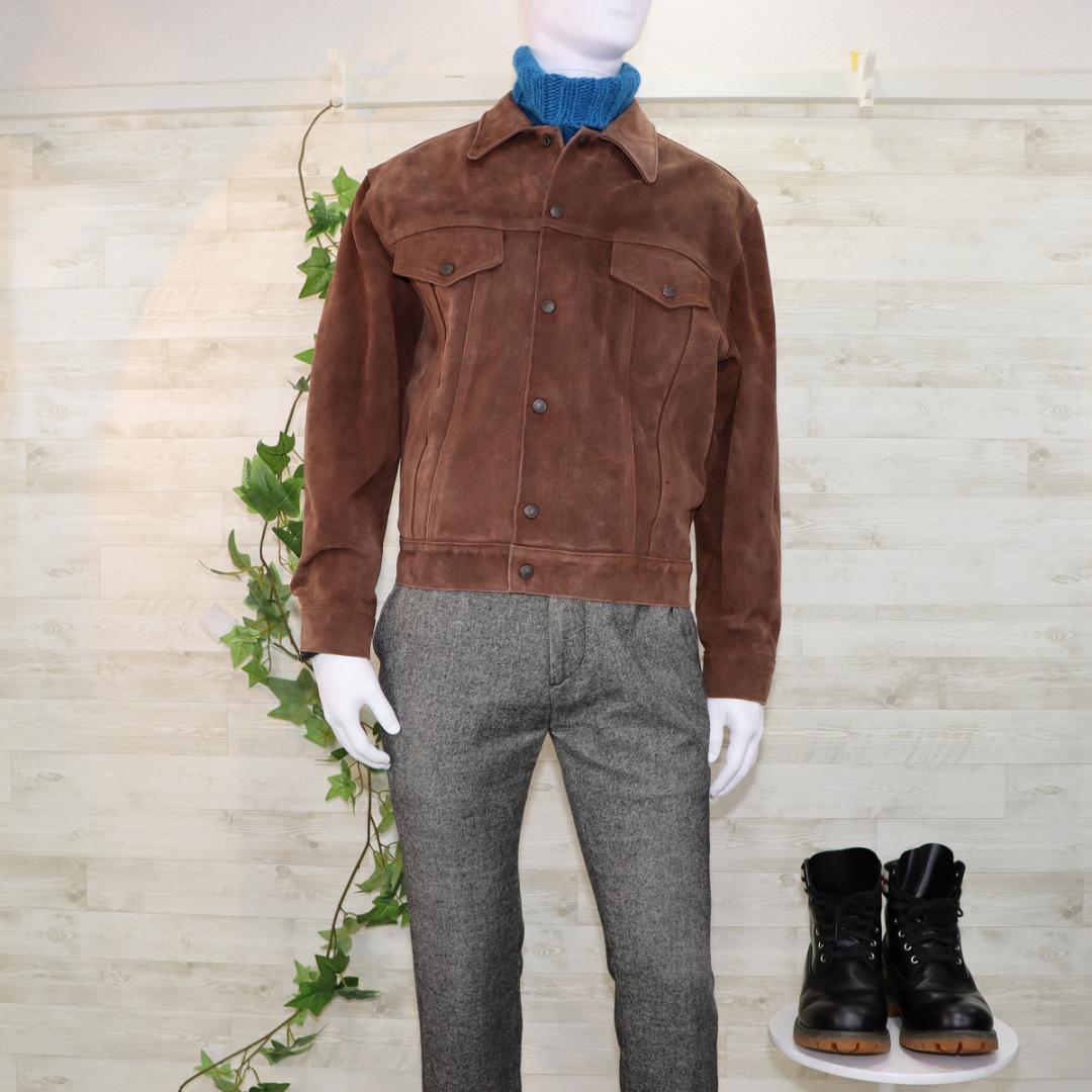 ゴールデンベア スエードトラッカージャケット L ブラウン 80s USA製