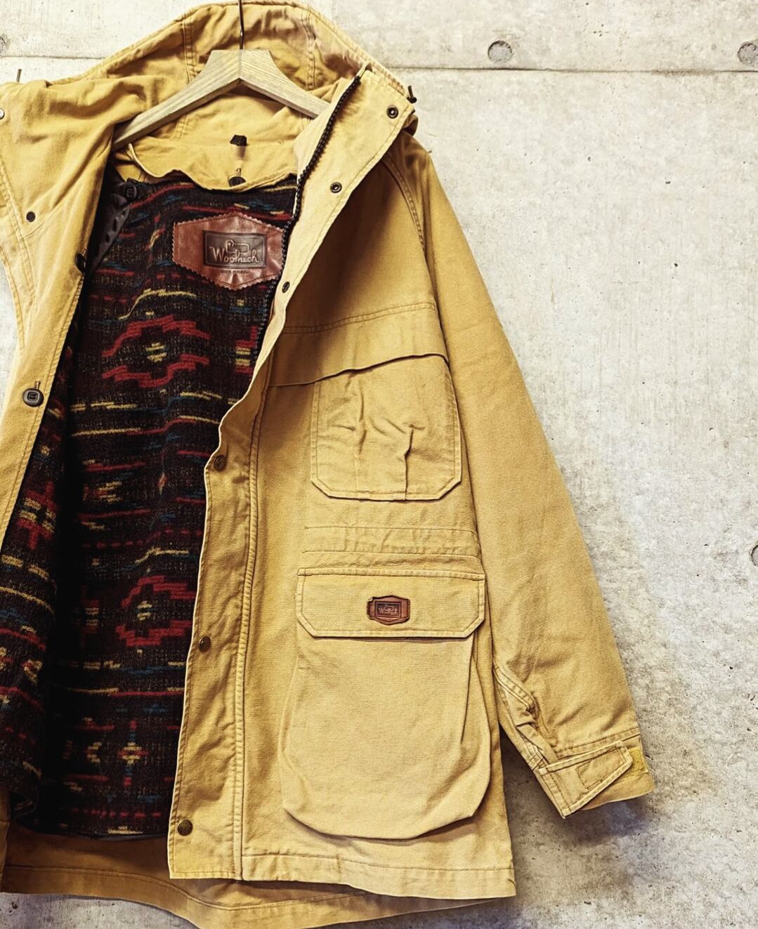 90s woolrich black powder duck mountain parker レア! 小岩店