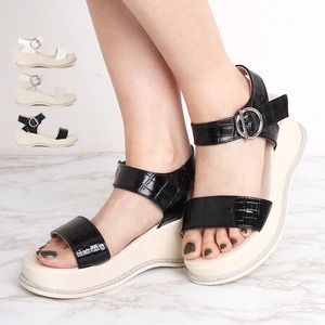 厚底サンダル レディース 送料無料 アンクルストラップ ベルト ウェッジサンダル 331979