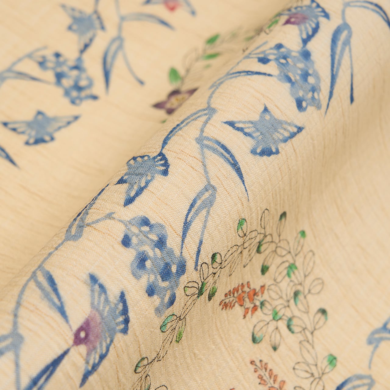 稲穂に雀と花丸紋 絽麻 夏名古屋帯【未着用品】 | かわの屋