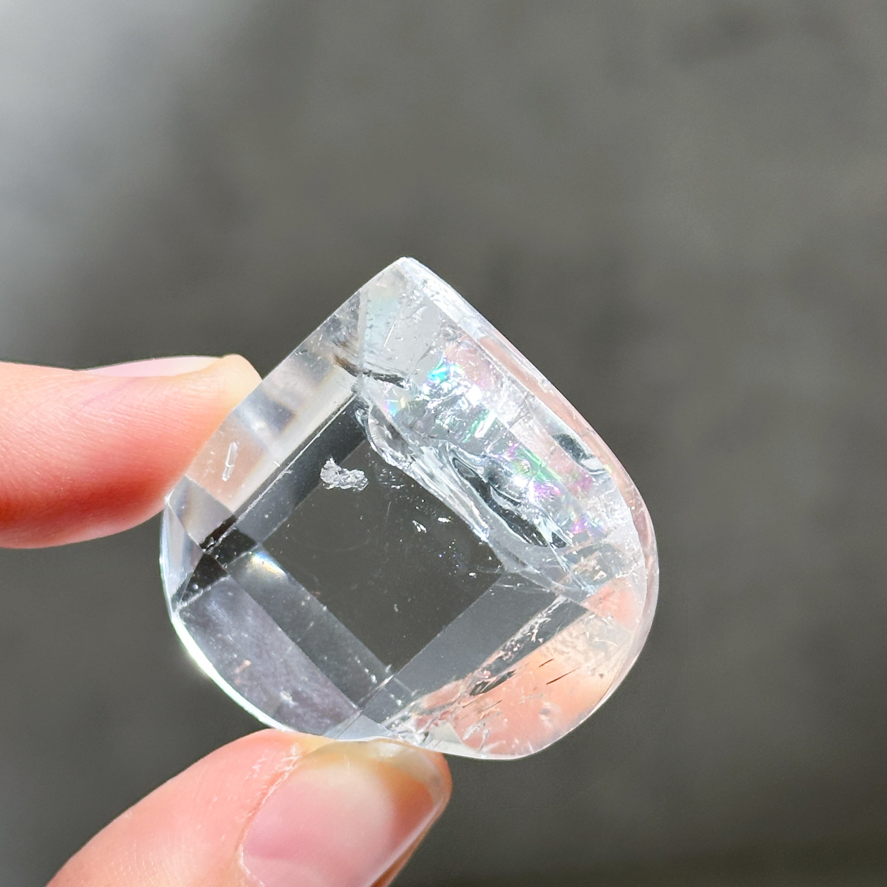 バイーア産レムリアンクォーツファセットハート03◇ Lemurian Quartz