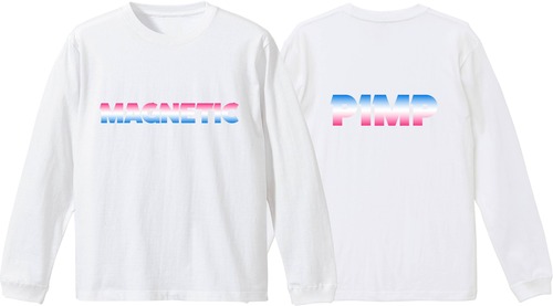 MAGNETIC PIMP #2　L/S Tee　white